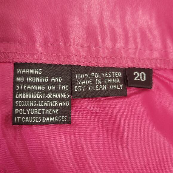 Natasia Collection New York 2 Piece Jacket Skirt Set Pink Womens Size 20 Formal - Picture 8 of 14